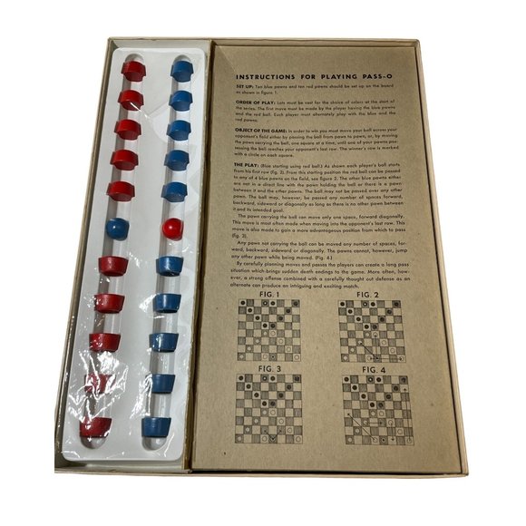 VTG Pass-O Board Game 1960's Game Watkins Strathmore Family Night RARE Pass O - Picture 6 of 9